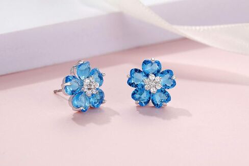 كروكيل اقراط بتصميم عبارة You are Unique, always beautiful full of joy, I love you with all my heart مصنوعة من الزركونيا - 7071130 in Kuwait