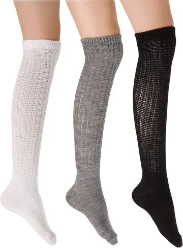 السيد. جوارب سيزار. جوارب ترهل للسيدات - جورب ناعم ومريح للركبة | الحجم 6-11 in Kuwait