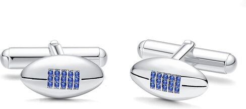 أزرار أكمام للبيسبول/كرة القدم من الفضة الإسترليني أزرار أكمام متقاطعة إكسسوارات مجوهرات هدايا للرجال والزوج in Kuwait