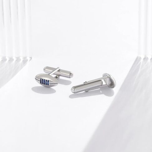 أزرار أكمام للبيسبول/كرة القدم من الفضة الإسترليني أزرار أكمام متقاطعة إكسسوارات مجوهرات هدايا للرجال والزوج in Kuwait