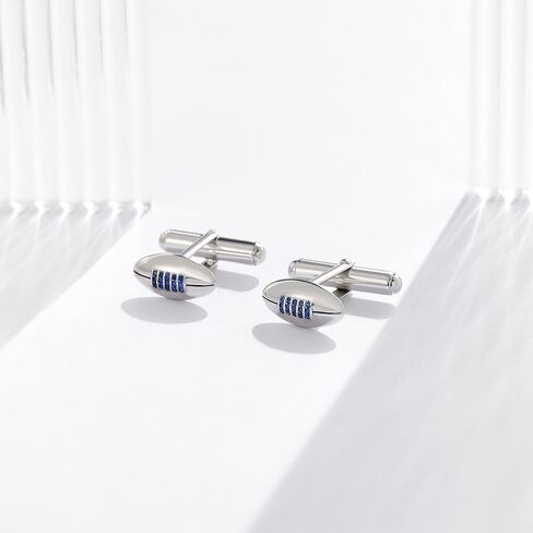 أزرار أكمام للبيسبول/كرة القدم من الفضة الإسترليني أزرار أكمام متقاطعة إكسسوارات مجوهرات هدايا للرجال والزوج in Kuwait