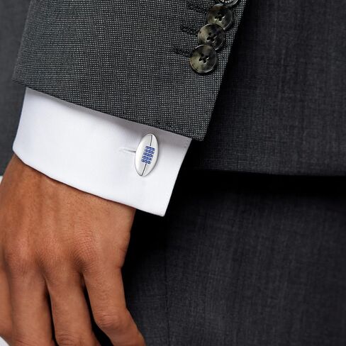 أزرار أكمام للبيسبول/كرة القدم من الفضة الإسترليني أزرار أكمام متقاطعة إكسسوارات مجوهرات هدايا للرجال والزوج in Kuwait