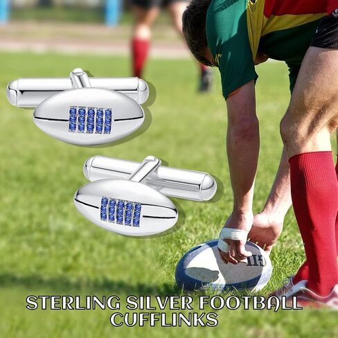 أزرار أكمام للبيسبول/كرة القدم من الفضة الإسترليني أزرار أكمام متقاطعة إكسسوارات مجوهرات هدايا للرجال والزوج in Kuwait