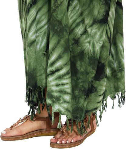 Beautybatik Women Hippie Tie Dye Caftan Kaftan Loungewear Maxi Plus Size Long Dress XL to 4X in Saudi Arabia