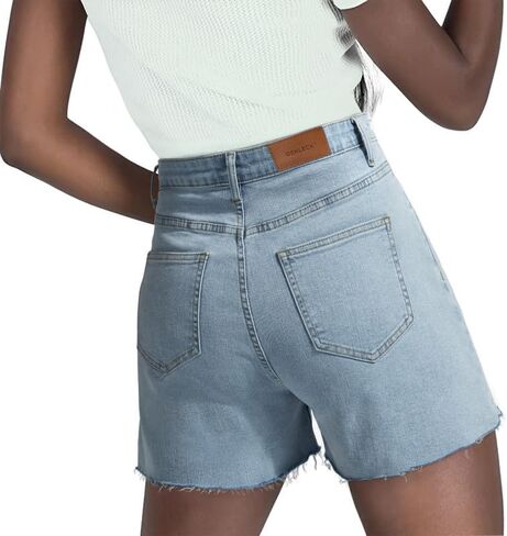 Women's Juniors Crisscross Jean Shorts - High Waisted Stretchy Denim Shorts Casual Summer Clothes Hot Shorts(XS-XL) in Kuwait