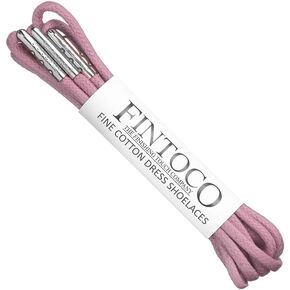 أربطة أحذية شمعية دائرية من FINTOCO مع أطراف معدنية