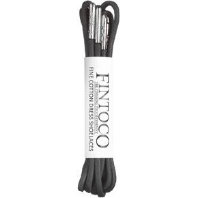 FINTOCO Round Waxed Dress Shoe laces with Metal Tips in Saudi Arabia