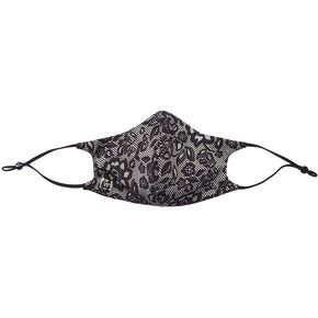 Wolford Reversible Lace Silk Face Mask Black Print/Reversible One Size in Saudi Arabia