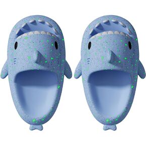 شبشب Cysincos Shark الشرائح الأصلية المضيئة الإسفنجية السحابية المضادة للانزلاق شباشب القرش المنزلية أحذية حمام الشاطئ صنادل الشرائح in Kuwait