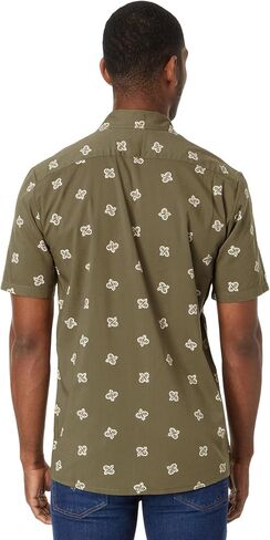 Volcom Men's Scaler Stone Short Sleeve Button Down Shirt in Saudi Arabia