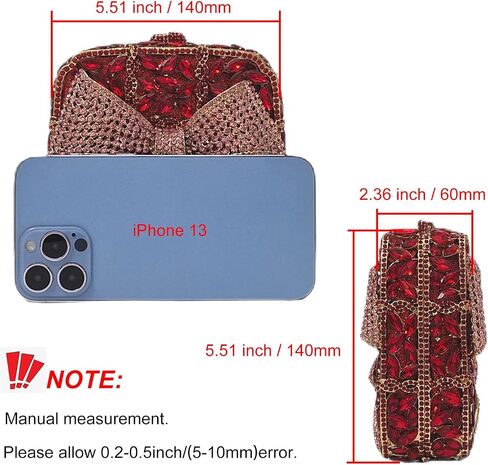 Bowknot لطيف صندوق كريستال مخلب حقيبة سهرة فاخرة المرأة سباركلي حجر الراين حقائب اليد والمحافظ in Kuwait