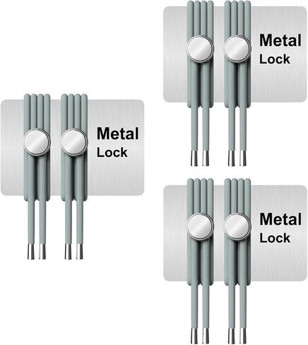 Ahoper Metal Lock - No Tie Shoe Laces for adults, Elastic Shoelaces for sneakers, tieless for kids, Shoe strings, 3 Pairs in Saudi Arabia