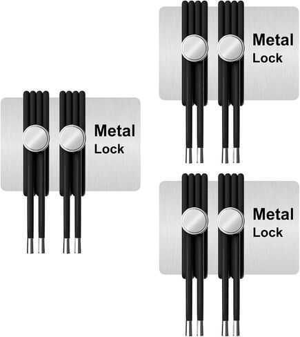 Ahoper Metal Lock - No Tie Shoe Laces for adults, Elastic Shoelaces for sneakers, tieless for kids, Shoe strings, 3 Pairs in Saudi Arabia