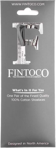 FINTOCO Round Waxed Dress Shoe laces with Metal Tips in Saudi Arabia