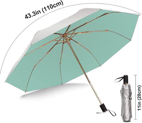 WANLIAN UV umbrella protection sun,sun umbrella uv protection,Compact UV Umbrella for Sun and Rain,Lightweight & Portable,Windproof Parasol Umbrella UV Protection for Women and Men in Saudi Arabia