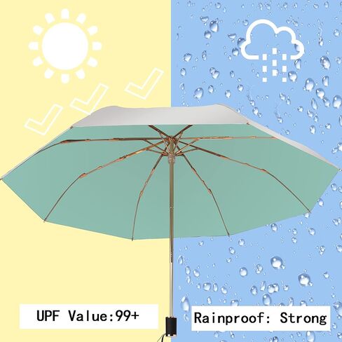 WANLIAN UV umbrella protection sun,sun umbrella uv protection,Compact UV Umbrella for Sun and Rain,Lightweight & Portable,Windproof Parasol Umbrella UV Protection for Women and Men in Saudi Arabia