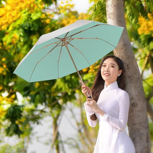 WANLIAN UV umbrella protection sun,sun umbrella uv protection,Compact UV Umbrella for Sun and Rain,Lightweight & Portable,Windproof Parasol Umbrella UV Protection for Women and Men in Saudi Arabia