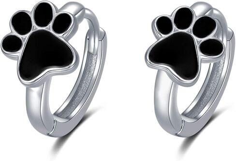 اقراط على شكل مخلب للنساء من الفضة الاسترليني عيار 925، اقراط حلقية مضادة للحساسية للبنات والكلاب والقطط، هدايا مجوهرات للاذن الحساسة للاطفال والمراهقين in Kuwait