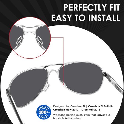 BLAZERBUCK Clear Replacement Nose Piece Nose Pads for Oakley Crosshair New 2012 | Crosshair 2015 Sunglass in Saudi Arabia