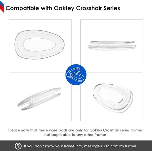 BLAZERBUCK Clear Replacement Nose Piece Nose Pads for Oakley Crosshair New 2012 | Crosshair 2015 Sunglass in Saudi Arabia