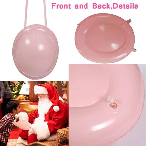 بيتيت مانون بطن سانتا كلوز كبير قابل للنفخ بتصميم سانتا كلوز للكريسماس، بطن وهمي قابل للنفخ لحشو البطن للكريسماس، بدلة دهون كوسبلاي in Kuwait