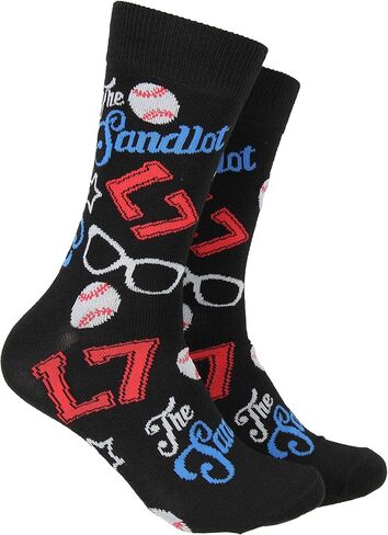 Hypnotic Hats The Sandlot Movie You're Killing Me Smalls Ham Adult Crew Socks 2 Pair, Multi, One Size, Multi, One size in Kuwait