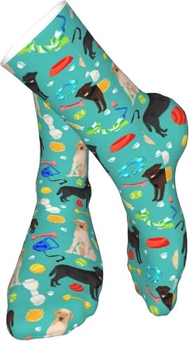 AOTOSE Labrador Retriever Toys Dog Dogs Dog Black Lab Yellow Lab Chocolate Lab Dog Dog Desig Men's Athletic Ankle Socks Cushion Running Socks for Men&Women Cotton Socks Crew Socks, Yellow,chocolate, in Kuwait