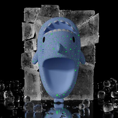 شبشب Cysincos Shark الشرائح الأصلية المضيئة الإسفنجية السحابية المضادة للانزلاق شباشب القرش المنزلية أحذية حمام الشاطئ صنادل الشرائح in Kuwait