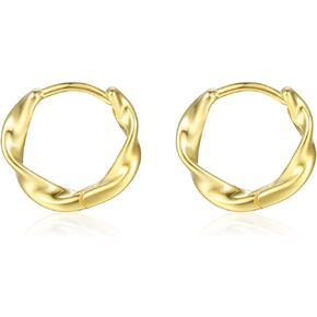 صغيرة تشيكوسلوفاكيا Huggies | أقراط صغيرة من الفضة الإسترليني عيار 925 | أقراط هوجي هوب الغضروف من الفضة الاسترليني in Kuwait