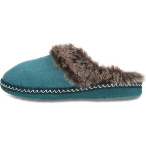 شبشب منزل فلوبي للنساء، شبشب نسائي مبطن بفرو الأزتيك، إسفنج مريح ذو ذاكرة مريحة مع نعل داخلي وخارجي مضاد للانزلاق in Kuwait