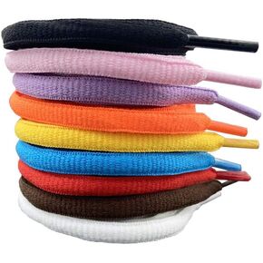 GxxBxx 9 أزواج من أربطة الأحذية الرياضية نصف المستديرة لأحذية كرة السلة/الأحذية الرياضية/الأحذية الطويلة/الأحذية الكاجوال in Kuwait