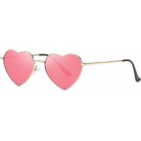 D Lolylad Polarized Heart Sunglasses for Women Cute Heart Shaped Sunglasses,Fashion Lovely Style UV400 Protection Lens in Kuwait