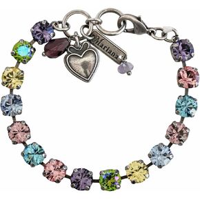 سوار كريستال بأشكال كلاسيكية من ماريانا سيلفرتون، 7 بوصة بألوان قوس قزح باستيل متعدد الألوان 4252 88 in Kuwait