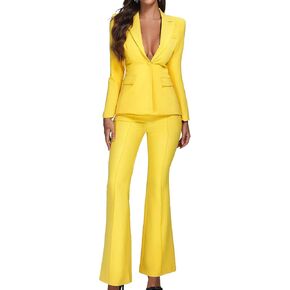 BELLA BARNETT Yellow Blazer Set in Kuwait