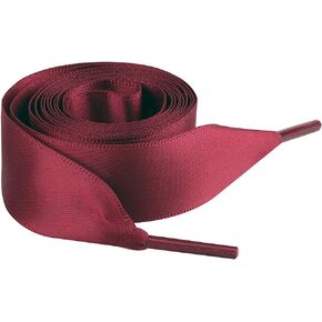 ANUFER Flat Silk Satin Ribbon Shoelaces 2CM Wide for Sneakers Ballerinas Pumps