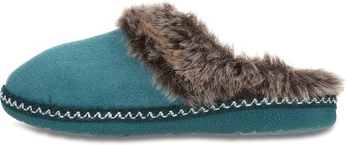 شبشب منزل فلوبي للنساء، شبشب نسائي مبطن بفرو الأزتيك، إسفنج مريح ذو ذاكرة مريحة مع نعل داخلي وخارجي مضاد للانزلاق in Kuwait