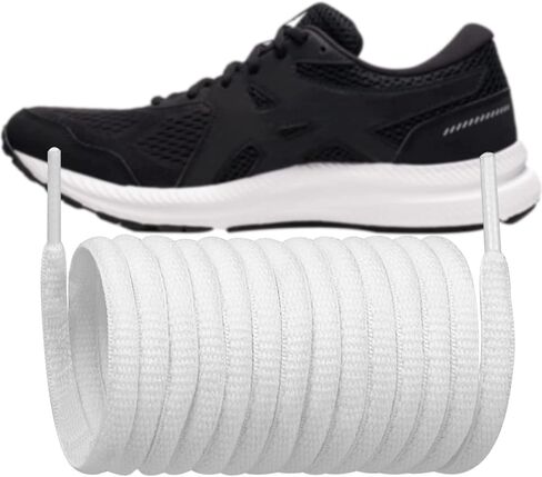 أربطة أحذية Endoto بديلة بأربطة بيضاوية لأحذية الجري ASICS CONTEND 5/6/7/8، GEL-Contend 4/5/6/7/8، GEL-EXCITE 5/6/7/8/9 in Kuwait