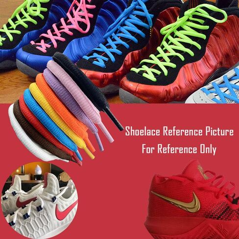 GxxBxx 9 أزواج من أربطة الأحذية الرياضية نصف المستديرة لأحذية كرة السلة/الأحذية الرياضية/الأحذية الطويلة/الأحذية الكاجوال in Kuwait