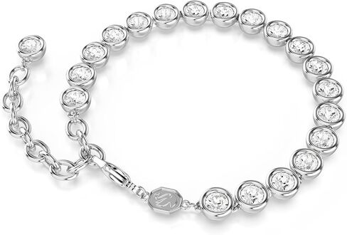 Swarovski Imber Tennis Bracelet, Round cut, Clear, Rhodium Finished in Saudi Arabia