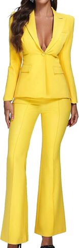 BELLA BARNETT Yellow Blazer Set in Kuwait