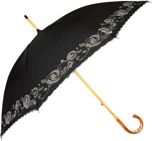 Kung Fu Smith Retro Sun UV Protection Parasol Umbrella for Women, Vintage Anti UV Wooden Hook Handle Rain Umbrella in Saudi Arabia