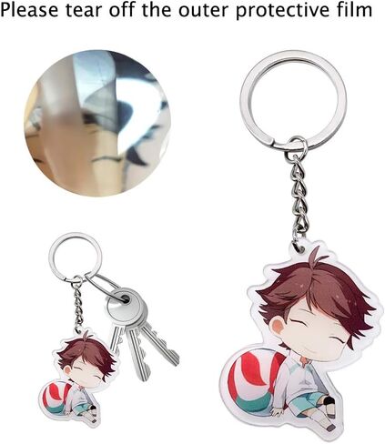 سلاسل مفاتيح من هايكيو، 6 قطع من سلاسل مفاتيح انيمي لطيفة للاطفال والبنات والاولاد، هدايا عيد الميلاد، 6 قطع، 6 قطع (عبوة من قطعة واحدة), عبوة من 6 قطع. in Kuwait