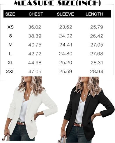 سترات نسائية كاجوال مفتوحة من الأمام وأكمام طويلة وأزرار للعمل والمكتب مع جيوب in Kuwait