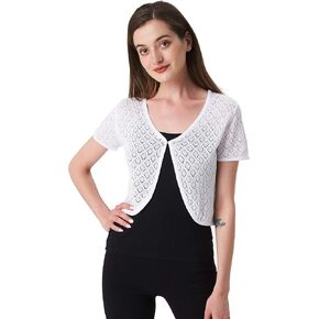 Sofishie Crocheted Open Shrug in Kuwait