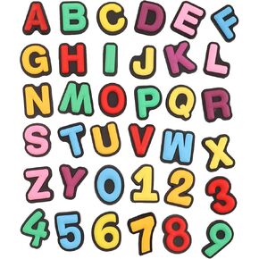 ازور زون, 36 قطعة من تعليقات الحروف الابجدية اللطيفة بأشكال مختلفة لتزيين الاحذية والاساور والمعصم in Kuwait