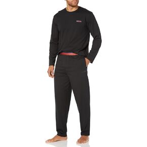 BOSS Men's Ombre Detail Sleeve Shirt and Pant Lounge Set in Saudi Arabia