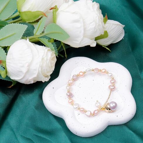 Bitray Jewelry Tray Cute Heart Shape White Trinket Dish Plate for Rings Earrings Necklaces in Saudi Arabia