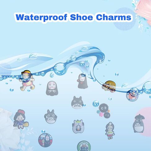 Yezmo 20PCS Shoe Charms, Anime Shoe Charms for Girls Boys Teens Cute Cartoon Shoe Charms Women Shoe Charms for Bubble Slides Sandals Clogs Wristband Bracelet and Party Favor Birthday Gifts in Kuwait