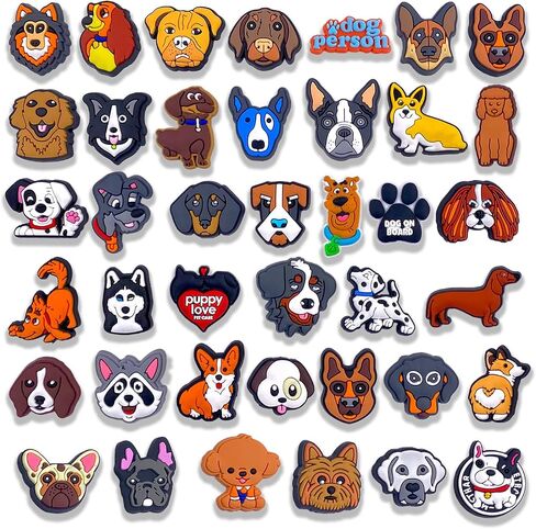 Dog Shoe Decoration Charms Dog Shoe Charms for Shoes Clog Sandals Wristband Bracelets Shoe Charms for Boy Kids Girls Boys Teens Men Holiday Birthday Gifts Party Favor in Saudi Arabia