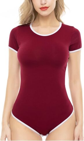 CutiePlusU Cotton Button Crotch Bodysuit Onesie Pajamas Leotard Basic 2 Pack in Saudi Arabia